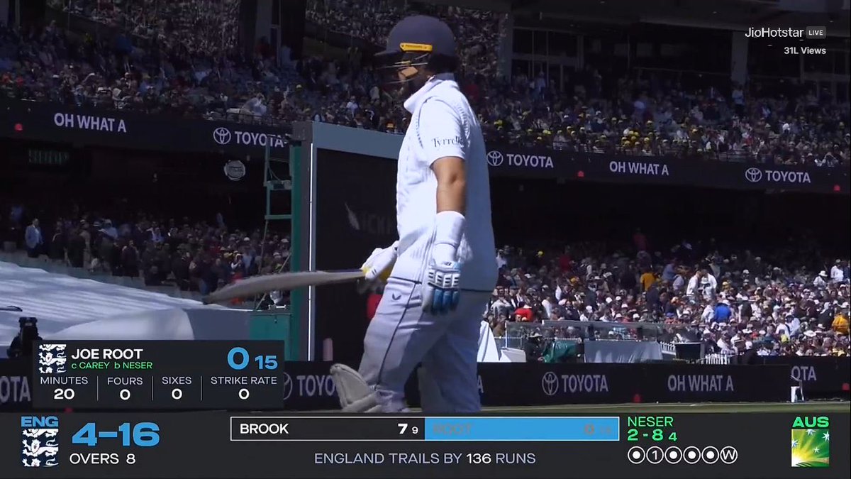 academy_dinda's tweet image. Australia: we batted poorly today.
England: hold my Bazball 💀