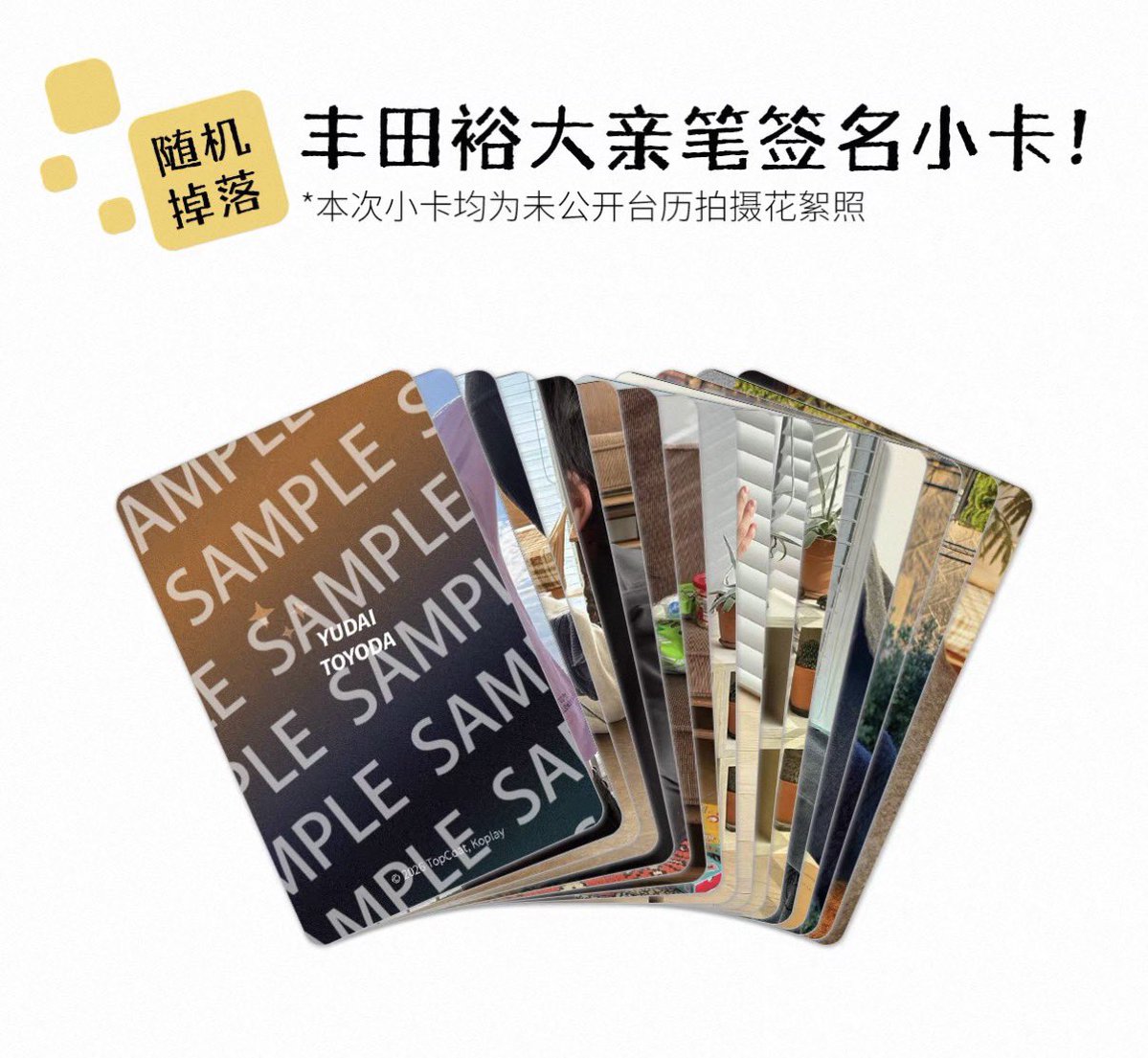 豊田裕大　トレカ　20枚セット　中国　トップコート　限定発売 豊田裕大 2026中国特典トレカ ABCDタイプ、あります 欲しい人、DM