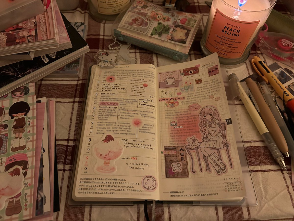 34rths's tweet image. Some of my favourite #Hobonichi weeks 🍏
