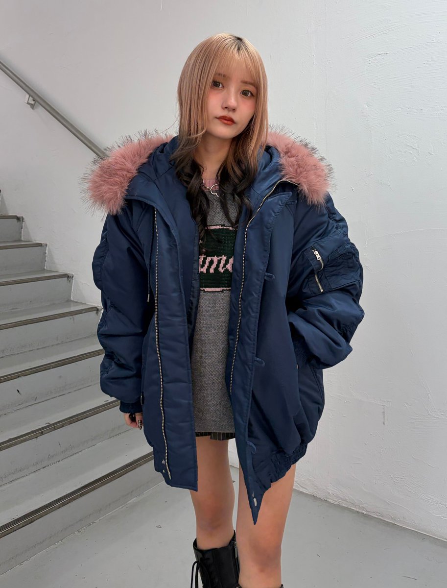 jouetie❤️ルーズN2Bブルゾン・ネイビー