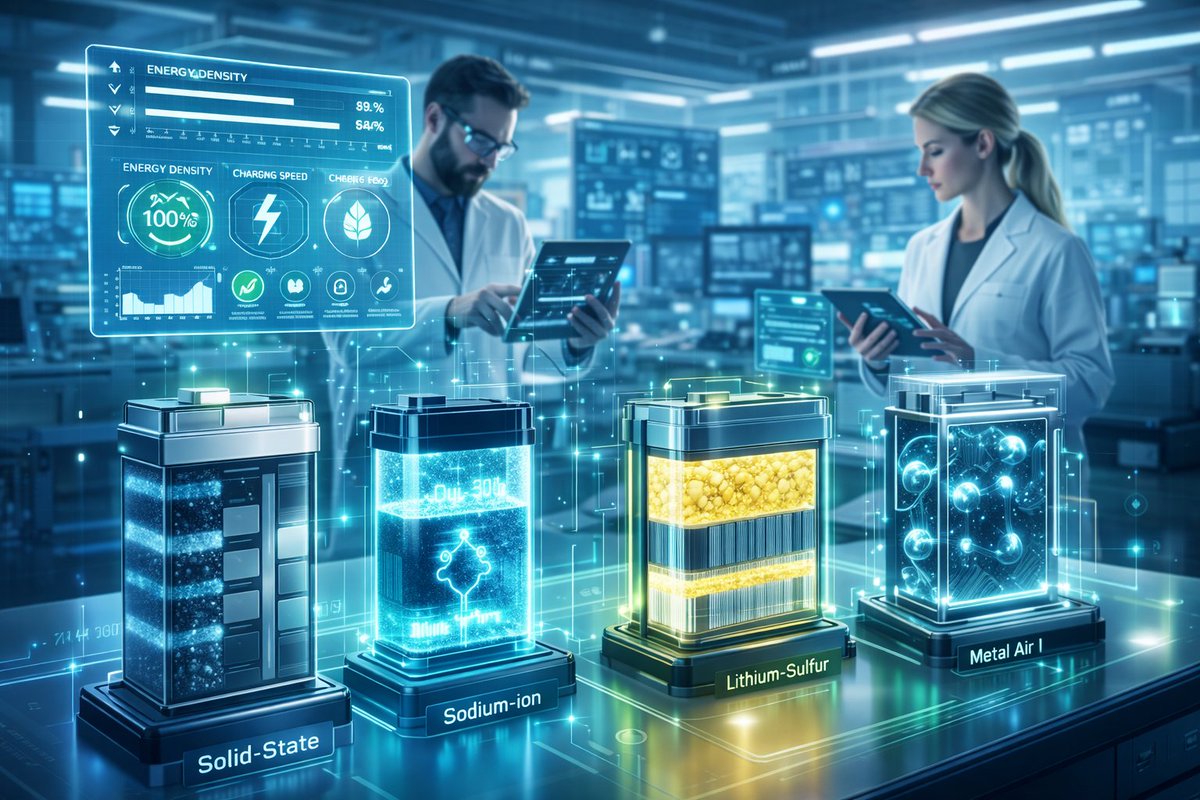 techsandeshin's tweet image. The future of energy doesn’t run on lithium alone.⚡🔋

Full breakdown in our blog-link in comment 👇

#BatteryEngineering #NextGenBatteries #EnergyStorage #CleanEnergyTech #SolidStateBatteries #EmergingTechnologies #FutureOfEnergy #SustainableTech