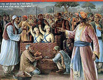 नारायण ! चण्डी के उपासक और दसवें गुरु श्री गोविंद सिंह के लाडले लाल फतेह सिंह और जोरावर सिंह (आयु ७और ९) ने आज ही के दिन ३२१ साल पहले सर कटवा दिया लेकिन जनेऊ नहीं छोड़ा । 

धिक्कार है आजकल के द्विजों पर जो फैशन में जनेऊ और शिखा कटवा रहे हैं !!