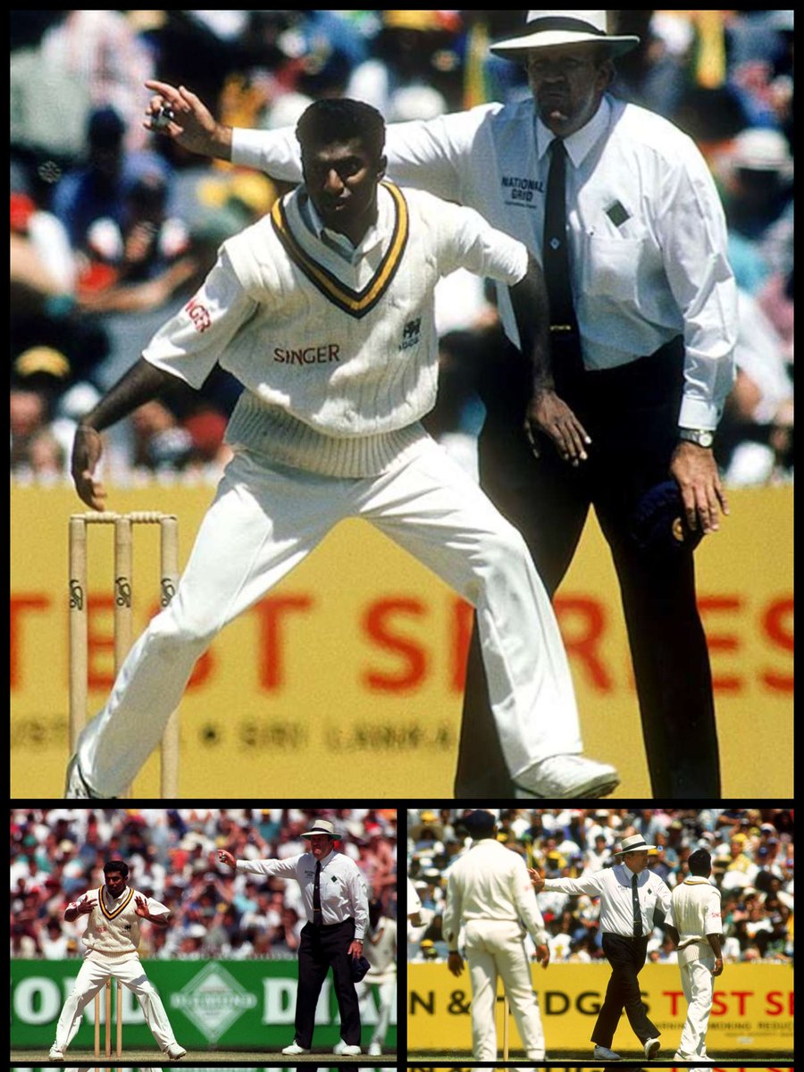 आज ही के दिन: मुरली और मेलबर्न विवाद (26 दिसम्बर 1995)!!! क्रिसमस टेस्ट में ऑस्ट्रेलियाई अंपायर डैरेल हेयर ने श्रीलंका के महान स्पिनर मुथैया मुरलीधरन को थ्रोइंग के लिए सात बार बुलाया।  
- मुरली दूसरे छोर पर चले गए, जहाँ स्टीव डन ने उन्हें बिना रुकावट गेंदबाज़ी करने दी  
- उस समय