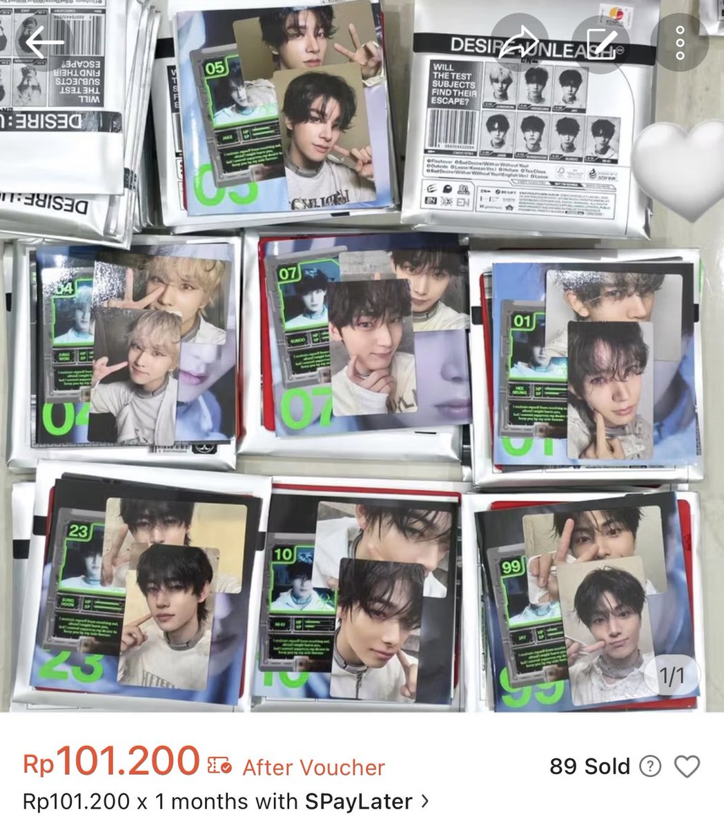 wonigoods's tweet photo. #ensell

WTS DESIRE UNLEASH ALBUM ENGENE VER

https://t.co/XtvBET0U5h

ready stock ✅
unsealed member full set ✅
shopee admin + packing ✅

📍jakarta selatan

🏷️ enhypen du jungwon heeseung jay jake niki riki ni-ki sunghoon sunoo https://t.co/jINzeaCCHi