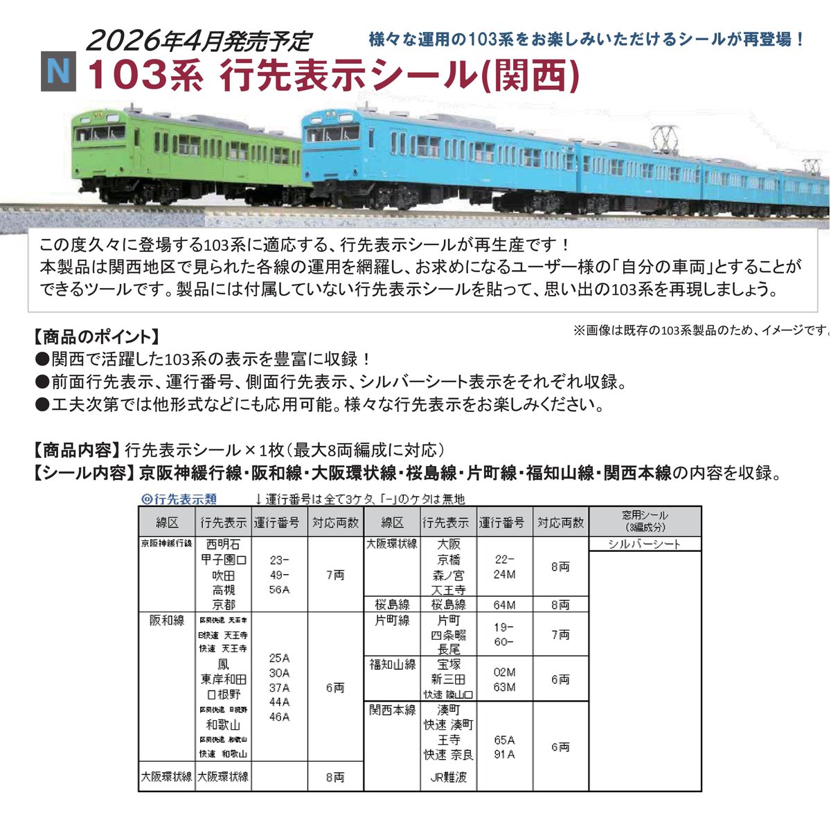 ホビーセンターカトー】新製品発売情報公開 2026年4月～6月発売予定