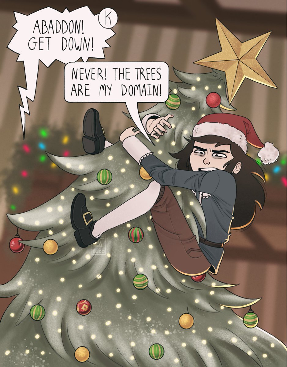 forganforge's tweet image. #abaddon idiot demon fucking ruins christmas