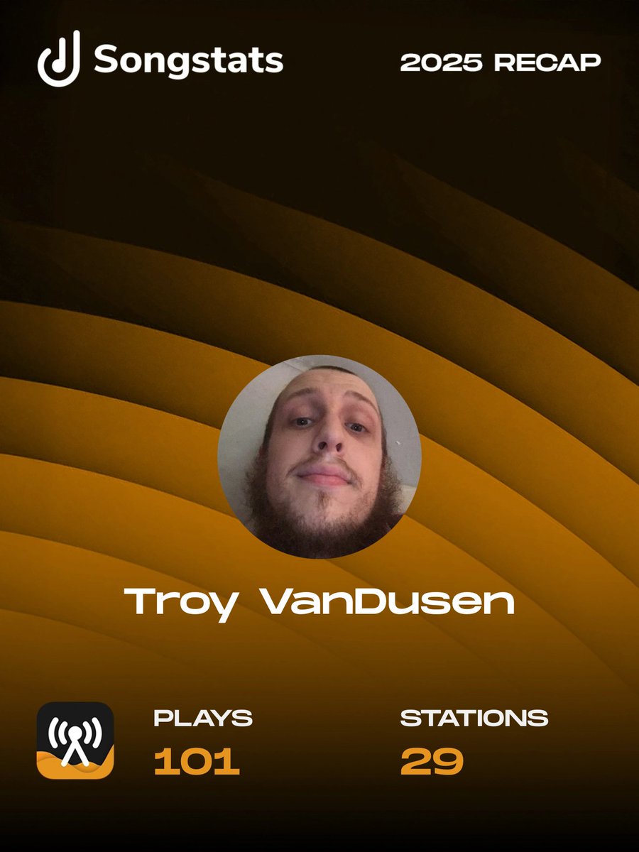 troyvandusen_'s tweet photo. Troy VanDusen 2025 Songstats Recap https://t.co/YCTxT6cq4K