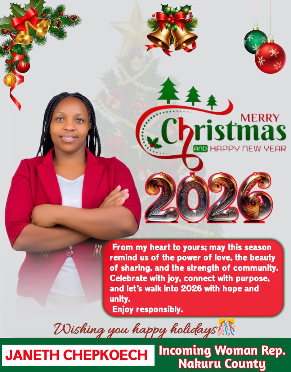 Your woman rep Nakuru county 2027
This is the real change 
We need fresh leadership that is always with the people,<a href="/janetchepkoec19/">janet chepkoech</a> is people's servant, immune to corruption and wastage of public funds.
Think change think youth leadership.