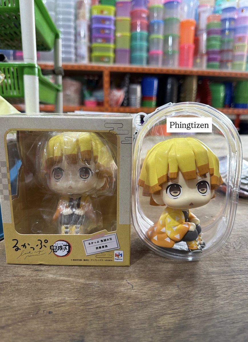 phingtizen's tweet photo. NEED RT PLEASE : 
ready Lookup figure / rukappu Megahouse Zenitsu Agatsuma new/Sealed. Mana tau ada yg berminat bisa dm saya atau kunjungi toko oren  : siauphing_hong (link dikomen👇) https://t.co/6ebo7IbBNP