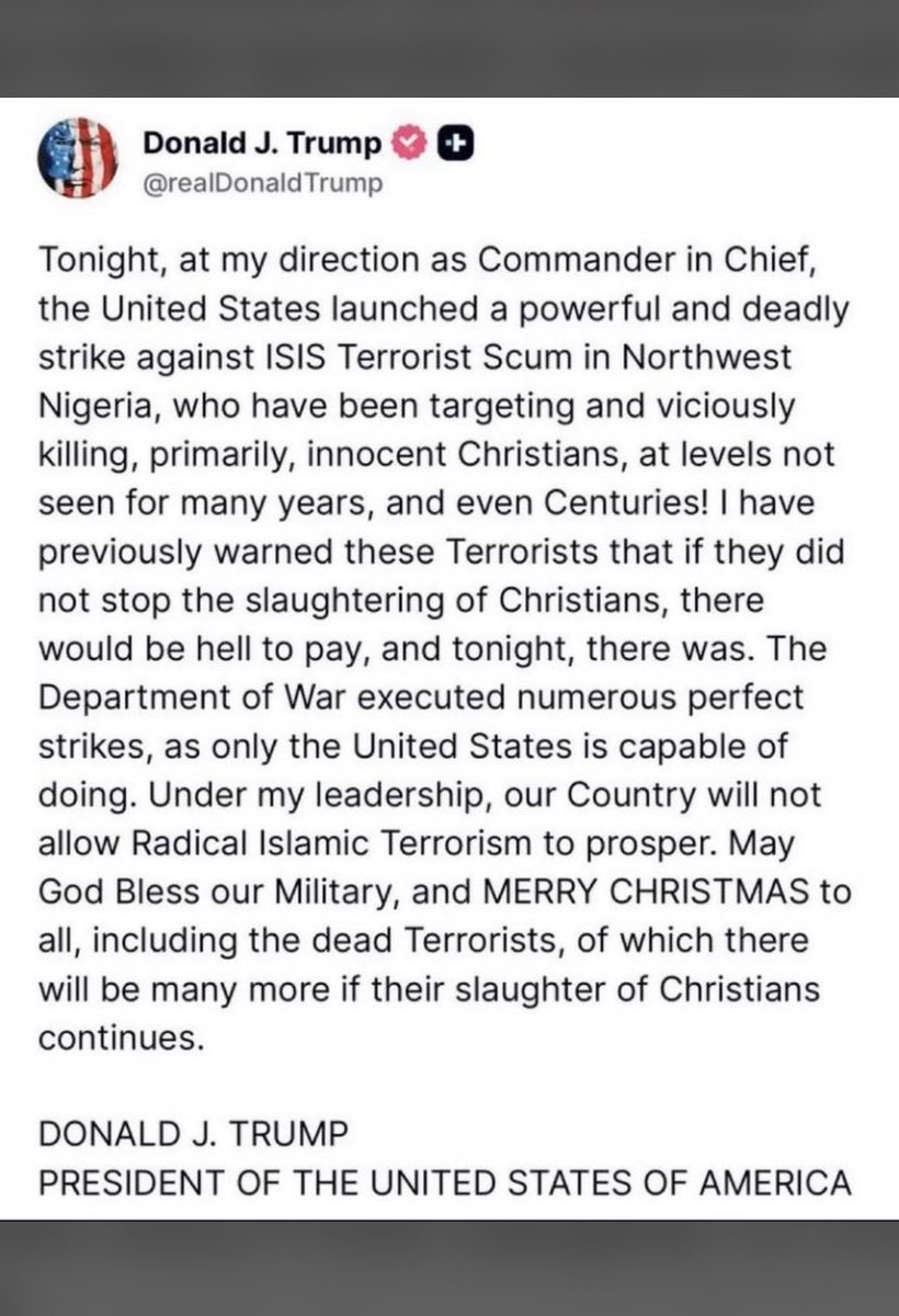 prettiest_oma's tweet image. Donald Trump gave Nigerians the best Christmas gift
wipe the ISWAP and bomb the terrorists.
Is Gumi going to walk away freely ?