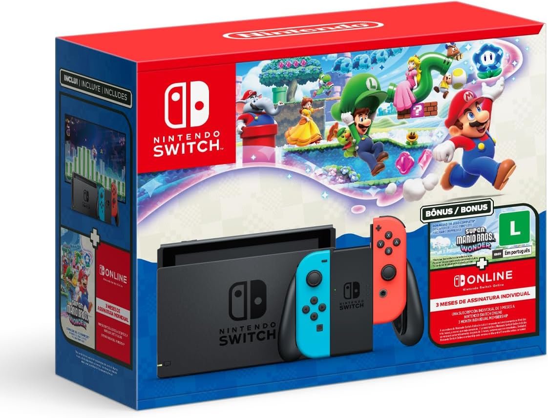 ATACYT's tweet image. Bundle Nintendo Switch + Super Mario Bros. Wonder + 3 Meses de Assinatura Nintendo Switch Online

CUPOM:100HOHOHO

R$1.756,76
amzn.to/3MLBJPv

#NintendoSwitch #Natal #Amazon #CupomDeDesconto