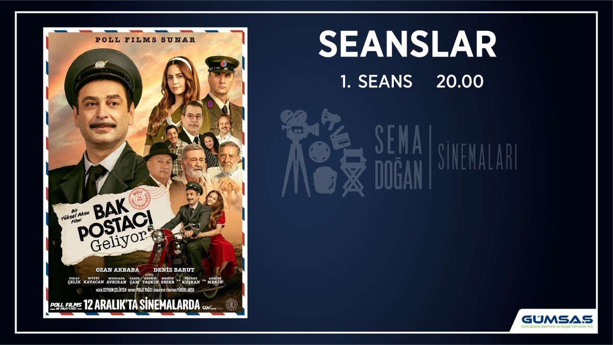 gumsas29's tweet photo. 📽️Bu hafta, Sema Doğan Sinemaları'nda sizleri bekliyor🍿
⏳26 Aralık - 1 Ocak
‼️ Avatar: Ateş ve Kül
‼️ Zootropolis 2
‼️ Bak Postacı Geliyor https://t.co/k9borPpk3g