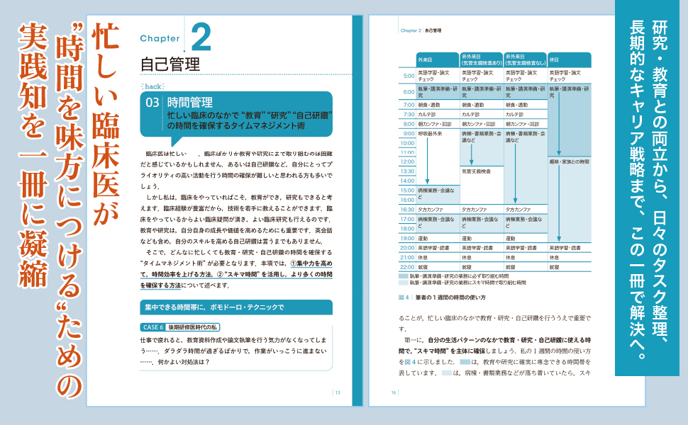 中島啓先生<a href="/keinakashima1/">中島 啓 kei nakashima M.D., Ph.D.</a>の『臨床医のためのライフハックー「診療・研究・教育」がガラッと変わる時間術』が大好評です。それもそのはず、ライフハック系の本はビジネス書にも数あれど、本書は一線を画しています。それは臨床・研究・教育の最前線を実際に走ってきた医師が、自ら試行錯誤してきた経験