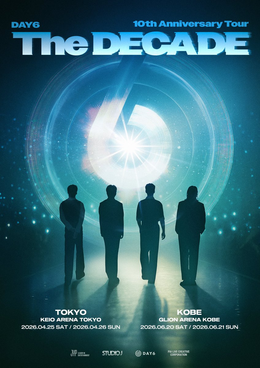 DAY6 10th Anniversary Tour <The DECADE> in JAPAN

日本公演 開催決定🎉
ぴあオフィシャル先行は本日18時からスタート✨

🗓️2026.04.25-26
📍KEIO ARENA TOKYO

🗓️2026.06.20-21
📍GLION ARENA KOBE

🔗詳細はこちら
jypj-store.com/pages/day6-the…

<a href="/day6official/">DAY6</a>
#DAY6 #데이식스