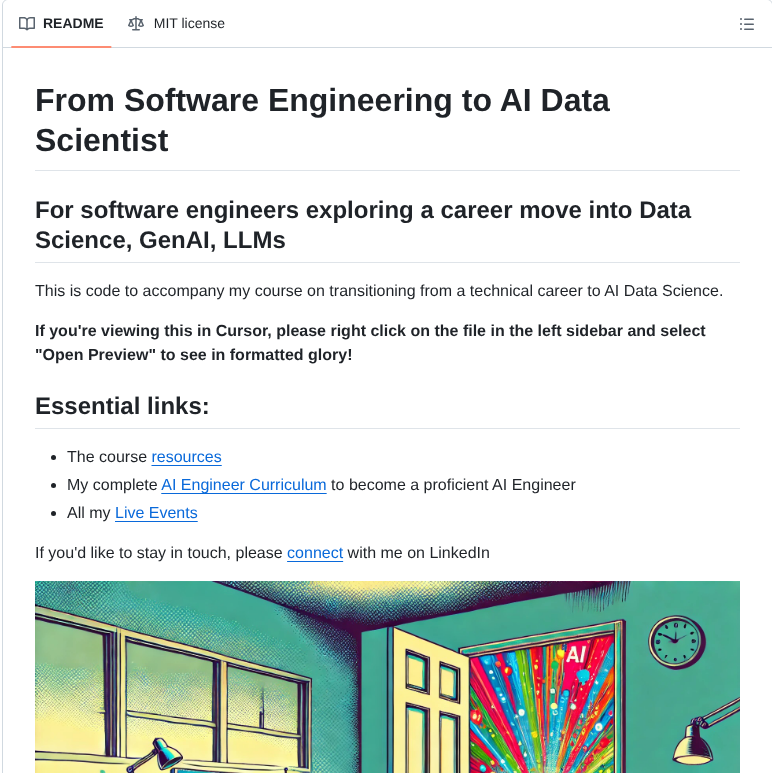tom_doerr's tweet photo. Transition from software engineering to AI data science

https://t.co/xxEVx0LkeH https://t.co/VXF4F3h5im