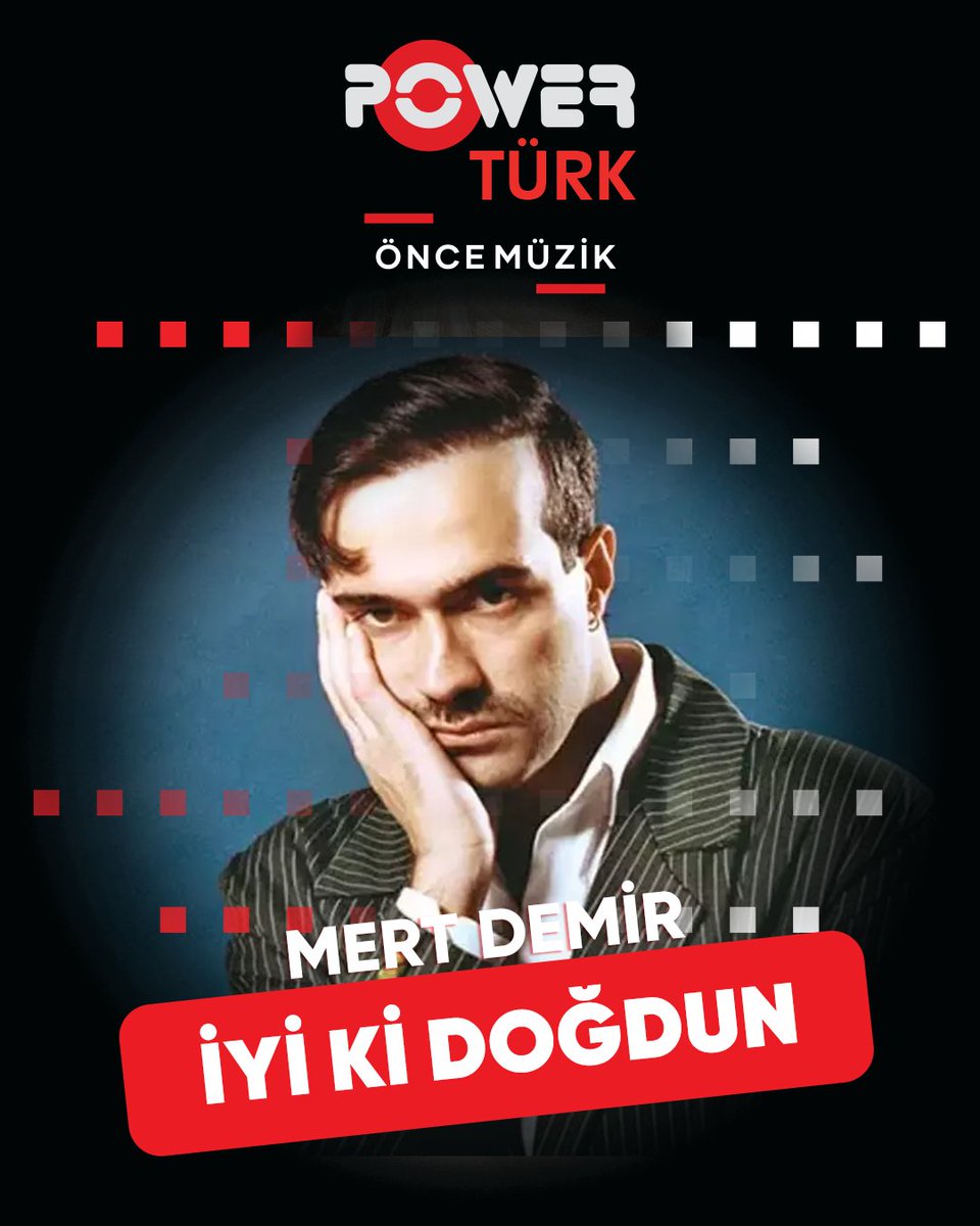 PowerturkFM's tweet photo. 🎂🎉 Bugün müziğin yıldızı Mert Demir’in doğum günü! 🌟🎶
PowerTürk ailesi olarak sana 🎵 dolu, 🎁 sürprizlerle dolu ve 💛 sevgi dolu bir yıl diliyoruz! 🥳✨ @thisismertdemir
#DogumGunu #Birthday #MertDemir #PowerTurk 🎤🎶🎈 https://t.co/dtuhj4UR5Q