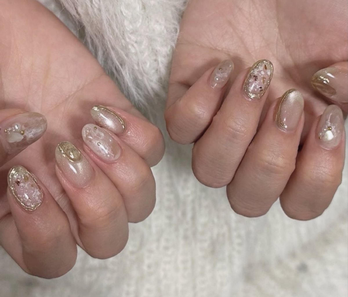 年末年始にふさわしいめでたい爪