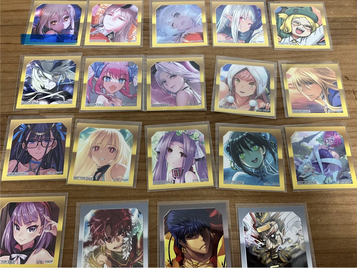 交換・譲渡】 fgo 最終再臨展 入場 特典 ステッカー 譲：500円+送料