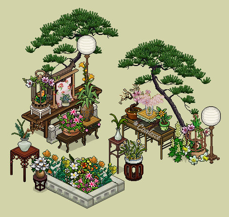 Flower Garden Exhibition 🌸🪴
Ancient Chinese Mini Series 2/3

Built on <a href="/habboxfrance/">Habbox</a> 
#retrobuilds