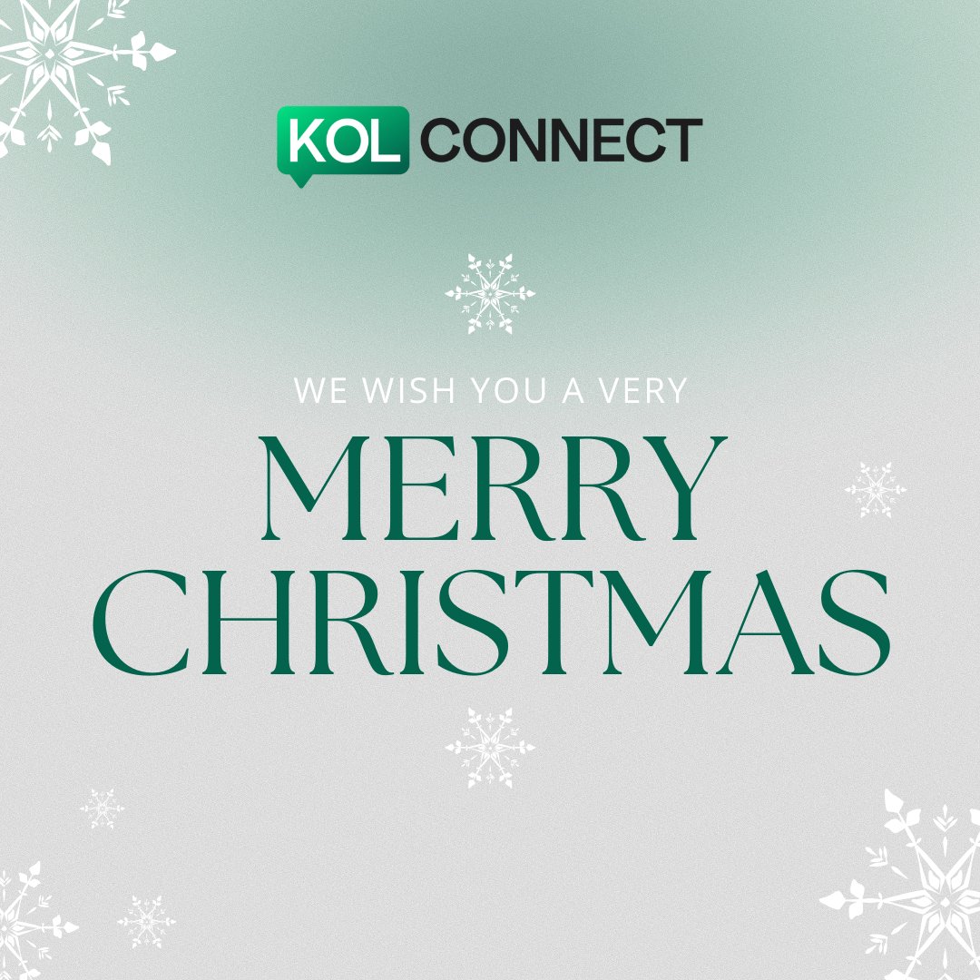 Wishing the brilliant voices at KOL Connect a Christmas that's trending with joy and viral with cheer. Happy Holidays! 🎄✨

#KOLConnect