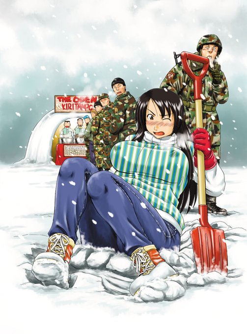 買い物行こうかと外見たら雪が。 