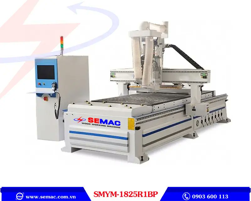 MaySemac's tweet photo. ✨ MÁY PHAY CNC ROUTER BÀN 1M8 – TỐI ƯU CHO XƯỞNG GỖ
Bàn 1800×2500mm, thay dao tự động 12 vị trí, trục chính 9kW, servo Yaskawa, điều khiển JK Control – gia công nhanh, chuẩn, bền bỉ cho MDF, MFC, HDF, Okal
🔗https://t.co/E3kMHvHmbf
#semac #maycnc #cncrouter https://t.co/eM6HUjXd7r