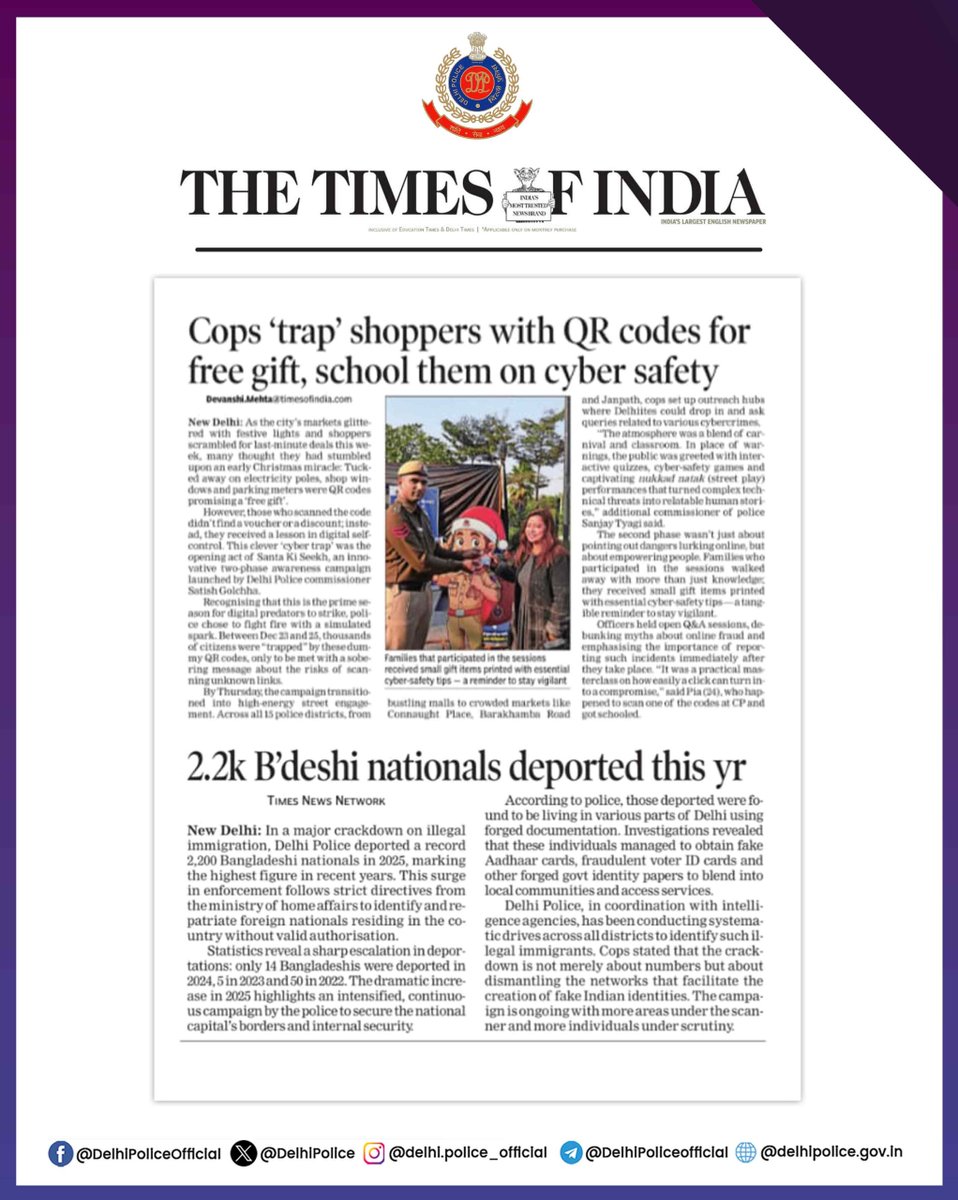 Delhi Police tweet media