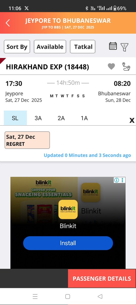 SuryaMahapatra6's tweet photo. Dear @IRCTCofficial @RailMinIndia @EastCoastRail it's very unfortunate that if we try to book the IRCTC site not opening for tatkal booking, kindly look into..And y it's showing like this.. https://t.co/WhEoiWDDlA