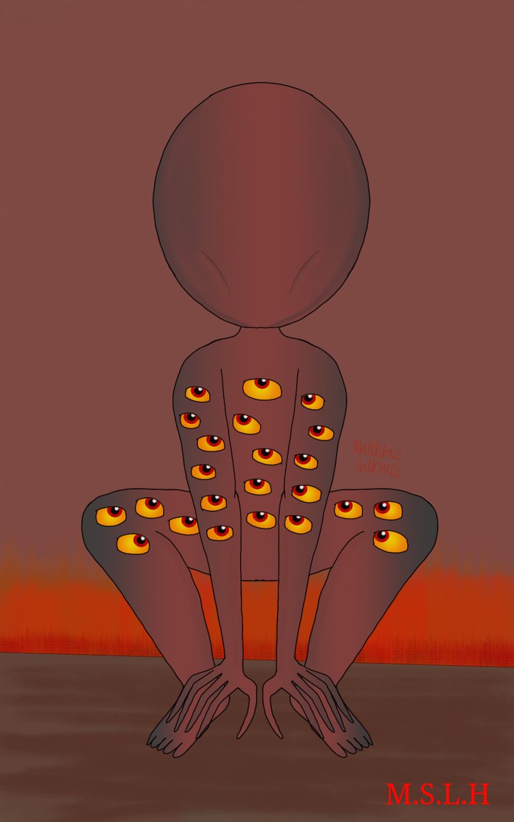 A faceless nobody. Self portrait i drew today.