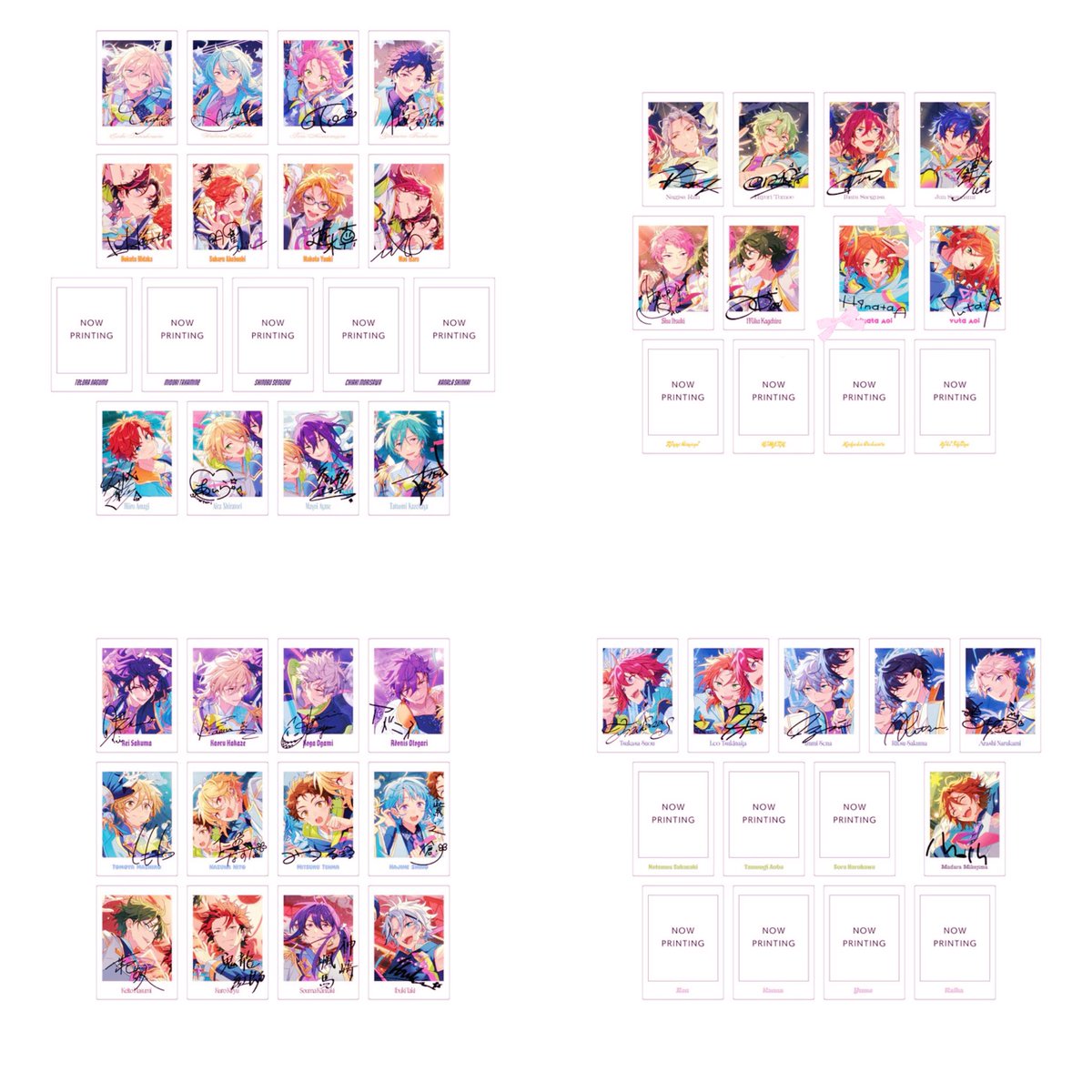 ꒰ 交換 ꒱ あんスタ ぱしゃっつ 10周年 gracolle P.A.shots!! ES 10th Anniversary

♡求:ひなた(含む場合ゆうた同数)

♡譲:画像のキャラ

・初回様リンク先の一読必須
・5box予約予定
・お声掛け重なる場合は纏めての方優先

検索からでもお気軽にお声掛け下さい🍓♡