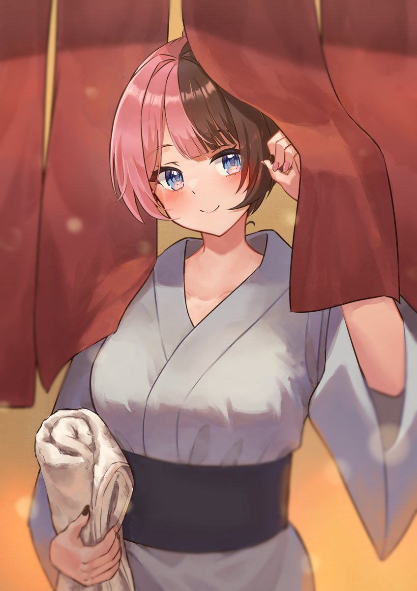 湯上がりに待ち合わせ #ひなのの絵なの