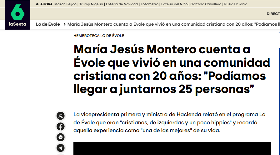 Como estarán las cosas para que hasta la "Chiki" Montero tenga que tirar de cristianismo para limpiar su imagen ante el electorado andaluz.