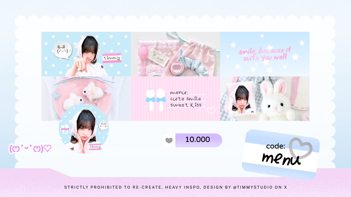 timmystudio's tweet image. (˶˃ ᵕ ˂˶) PROMO OPTIP.ᐟ.ᐟ 🎼💗 SERBA 10 RIBU
Limited only for 10 sweety bunnies 🐰

💬 isi form di kolom reply
💗 3-14 hari kerja 

#zonauang #zonaba #timmyoptip
