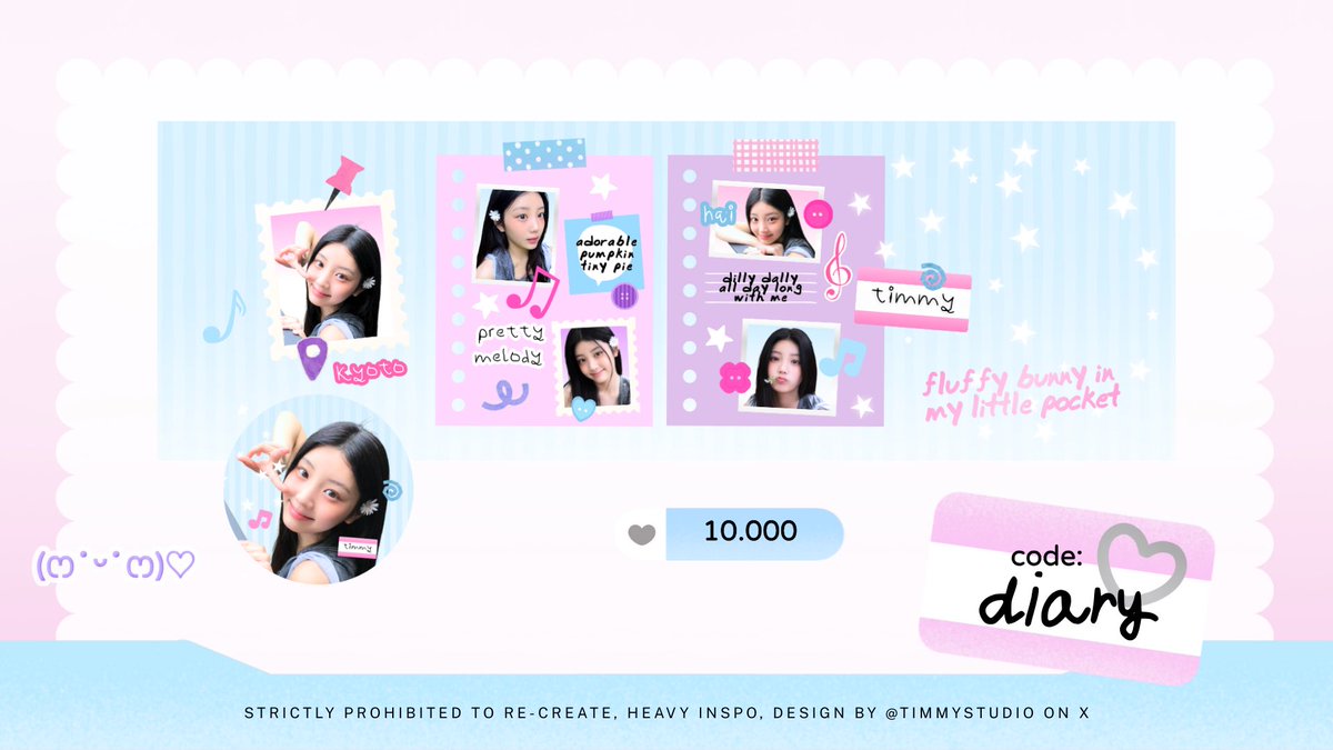 timmystudio's tweet image. (˶˃ ᵕ ˂˶) PROMO OPTIP.ᐟ.ᐟ 🎼💗 SERBA 10 RIBU
Limited only for 10 sweety bunnies 🐰

💬 isi form di kolom reply
💗 3-14 hari kerja 

#zonauang #zonaba #timmyoptip