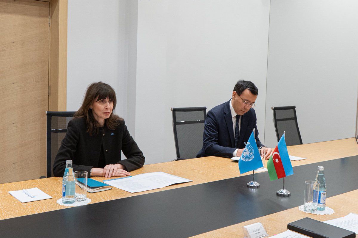 ParvizShahbazov's tweet image. #BMT-nin Azərbaycandakı rezident əlaqələndiricisi Vladanka Andreyeva ilə ölkəmizdəki diplomatik fəaliyyətinin başa çatması ilə əlaqədar görüşdük. #Yaşılenerji, ədalətli #enerjikeçidi və #enerjisəmərəliliyi, “Dayanıqlı İnkişaf Məqsədi 7 üzrə Azərbaycan üçün Yol Xəritəsi”nin