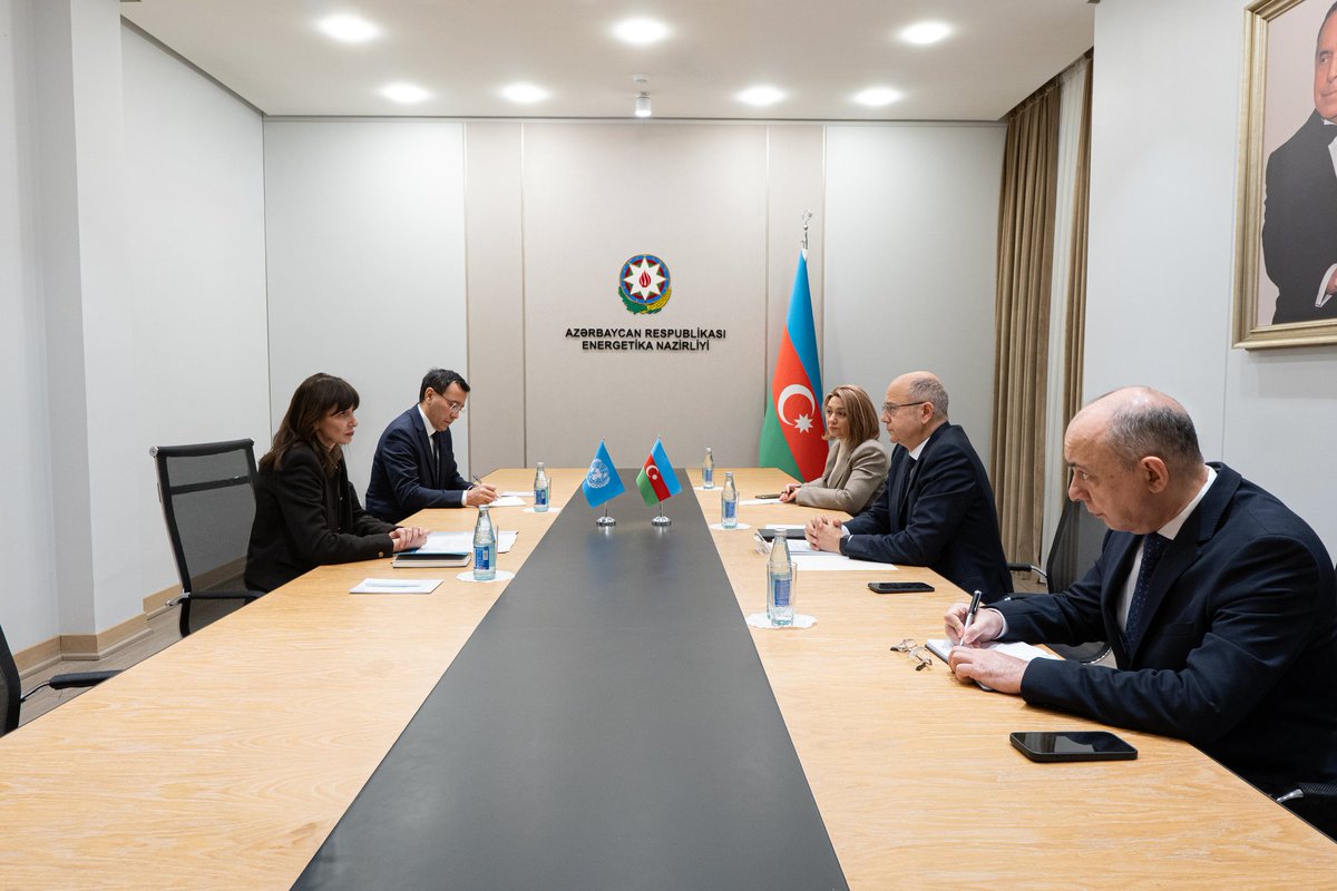 ParvizShahbazov's tweet image. #BMT-nin Azərbaycandakı rezident əlaqələndiricisi Vladanka Andreyeva ilə ölkəmizdəki diplomatik fəaliyyətinin başa çatması ilə əlaqədar görüşdük. #Yaşılenerji, ədalətli #enerjikeçidi və #enerjisəmərəliliyi, “Dayanıqlı İnkişaf Məqsədi 7 üzrə Azərbaycan üçün Yol Xəritəsi”nin