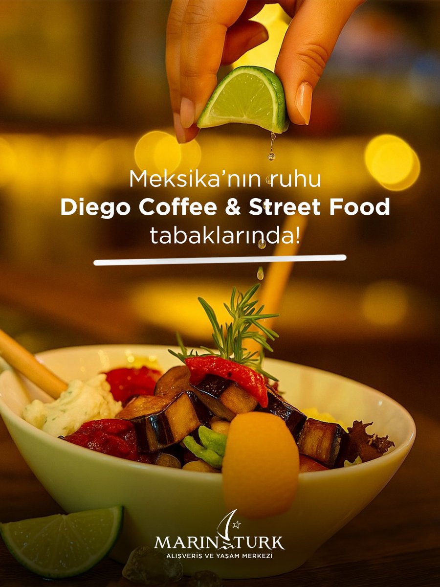 Meksika’nın ruhu, Diego Coffee &amp; Street Foods’un tabaklarında hayat buluyor! 🔥
MarinTurk AVM’de bu özgün lezzetleri keşfetmeye davetlisiniz.

#MarinTurkAVM #marinturkteyiz #reklam