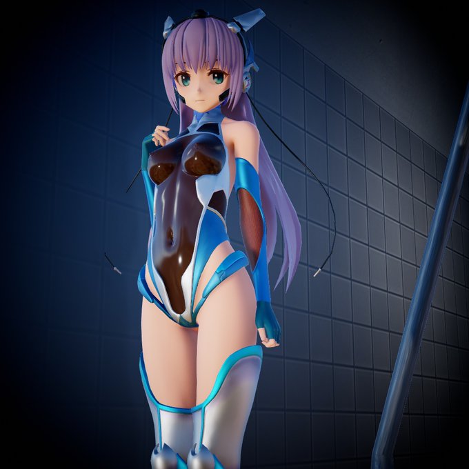 対魔忍シンフォニックシュガーさんの貴重なヘッドギアOFFシーン。シュガーさんの動画作成リクエストでヘッドギア無し差分の要望があったのでモーフを追加して着脱可能に。 