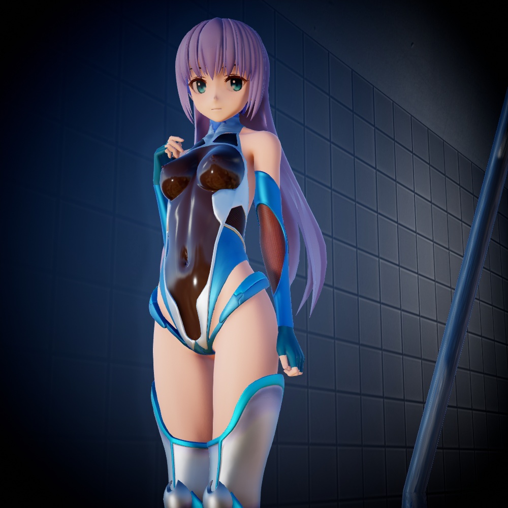 対魔忍シンフォニックシュガーさんの貴重なヘッドギアOFFシーン。シュガーさんの動画作成リクエストでヘッドギア無し差分の要望があったのでモーフを追加して着脱可能に。 