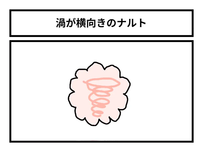 「渦が横向きのナルト」 