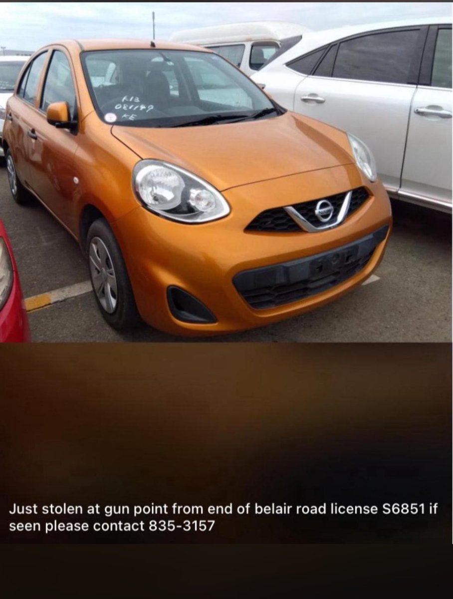 amira_myyy's tweet image. Morning guys, help me out please. This car was stolen yesterday afternoon from our Belair St. Philip. As you can see it’s a unique color yuh can’t miss it but it pretty up a bit. 
The windshield has a crack on it, the lights have black eyelids, and it has on rims.