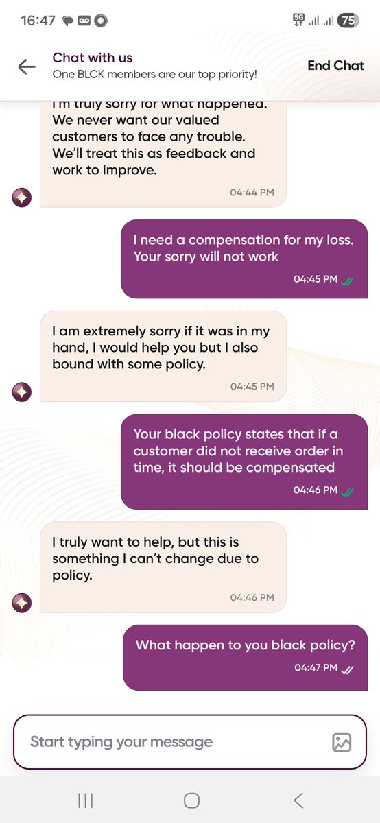 suchee1995's tweet photo. @Swiggy  @SwiggyCares  This is completely not acceptable. Being a Black members, I just had to wait for 1.5 hrs to hear, customer was not able deliver and we will re-order it. And denying to even compensate to time and trust lost by a customer. https://t.co/FCKXvyS6J2