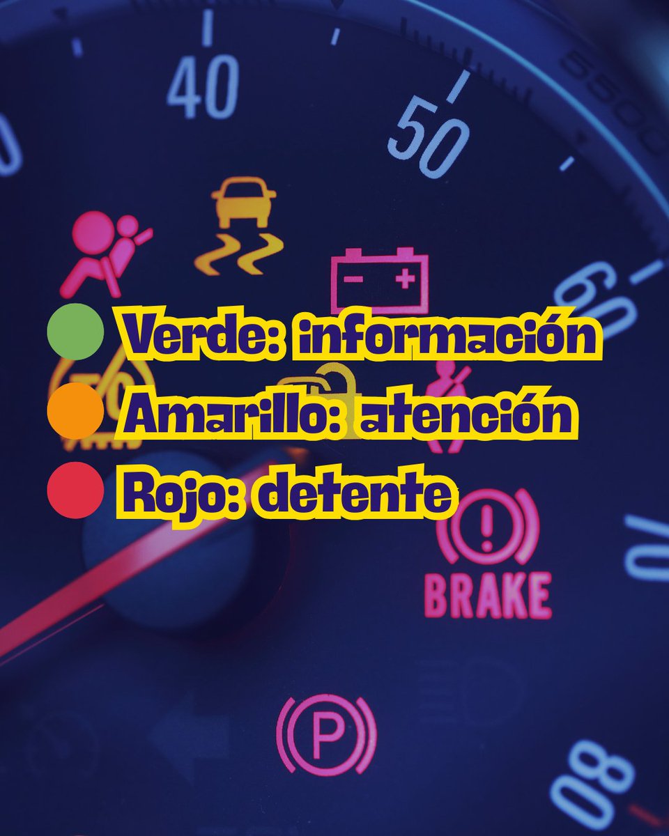 NEsgueva's tweet photo. ¿Te has preguntado alguna vez qué significan los testigos que se encienden en el cuadro del coche? 👀
Ignorarlos puede salir caro… y no todos indican lo mismo.
Aprender a interpretarlos es clave para tu seguridad y la de tu vehículo.
Neumáticos Esgueva. https://t.co/Tx5tCFaGQV