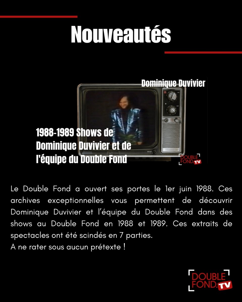 Pour le week-end, je vous ai préparé un tour spécial : « Intuition (Grace/Duvivier) » — bluffant, non ?
Et découvrez la suite des incroyables archives vidéo <a href="/ledoublefond/">Le Double Fond</a> en 1988/1989 avec toute l’équipe, comme vous ne l’avez jamais vue 😍