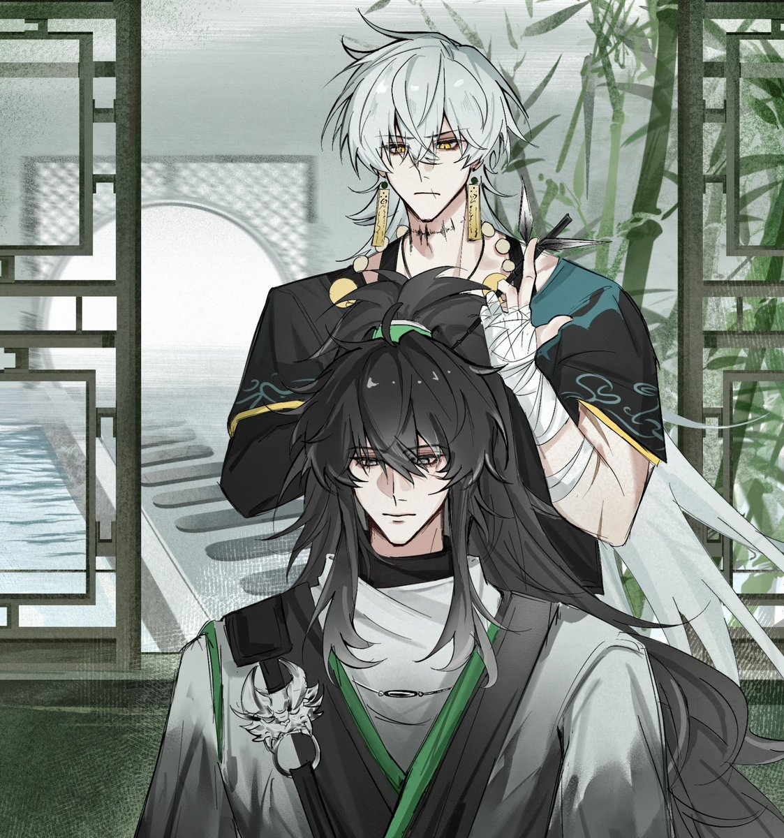 lazul12135's tweet image. 翻出来张之前画了忘了发的图 #qiushulin