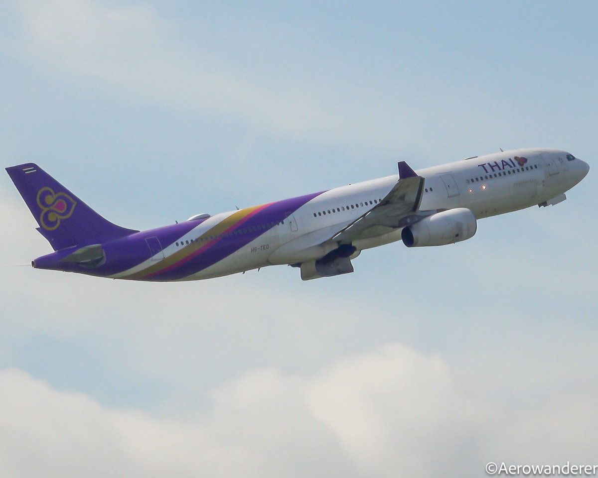 aerowanderer's tweet image. If not for the surge in demand for travel post COVID, these birds would have had the same fate as the company’s B747 &amp;amp; A380

This A330-300 HS-TEO is one of 6x metals in Thai’s fleet departing to Kathmandu as TG319. As of 15th December, this is parked at Bangkok Don Mueang