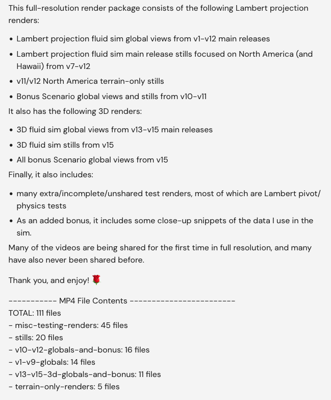 junhoBTC's tweet image. I am releasing the comprehensive ECDOsim v1-v15 North America full resolution render package. It contains 111 renders from v1-v15, all of which picture North America. Unshared test renders, global views, stills, and terrain shots are all included.

Link: junhobtc.sellfy.store/p/ecdosim-v1-v…
