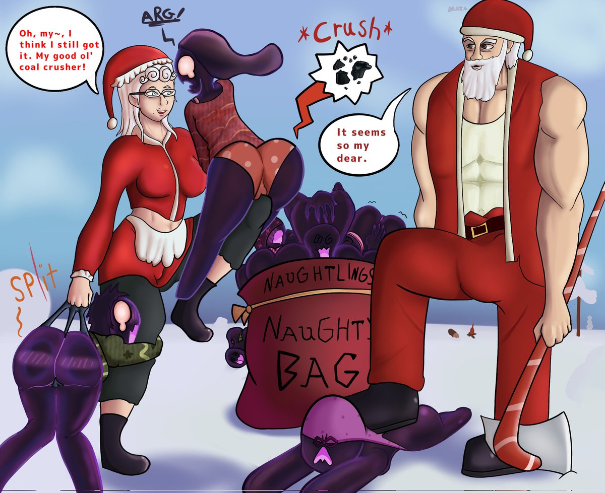 undermakers's tweet photo. The Claus and the solution 

#Cuntbusting #wedgieart https://t.co/6ADmyE5ENv