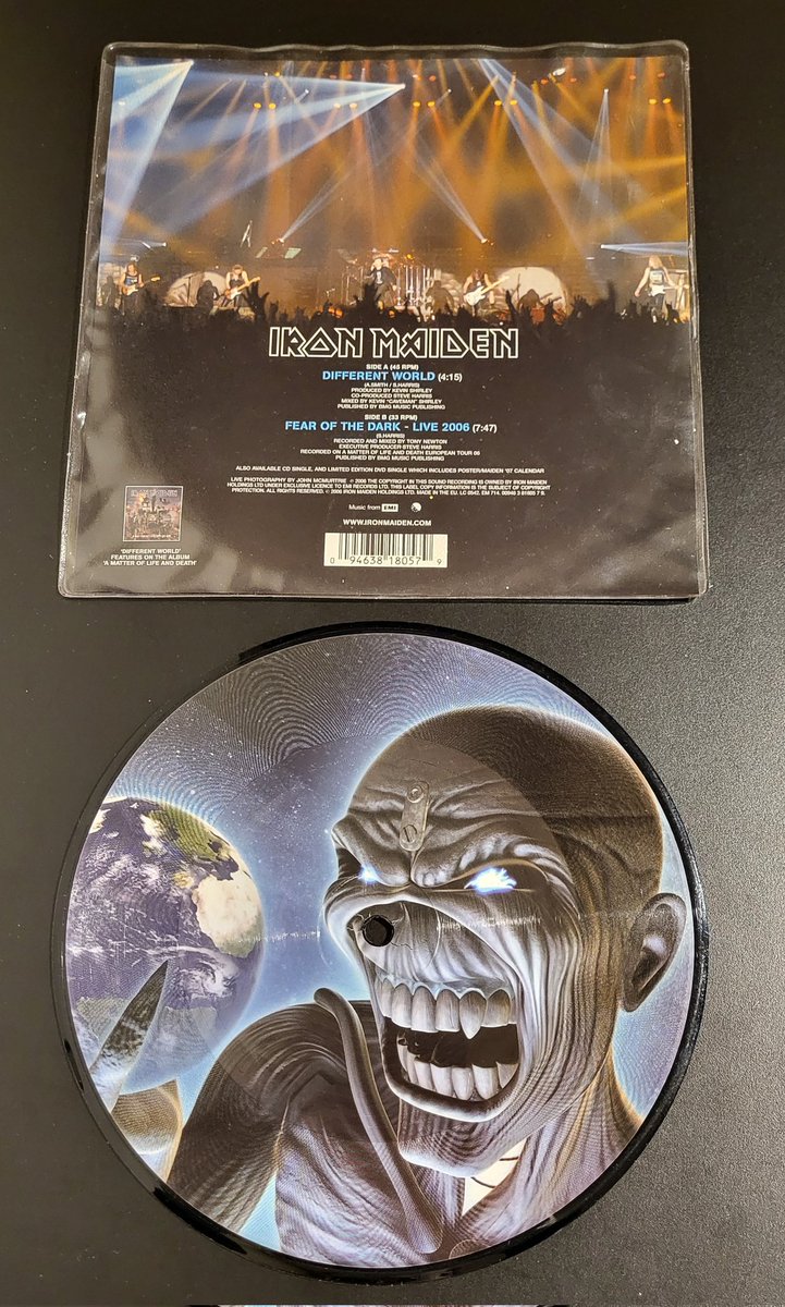 DavidGTato's tweet image. #Vinileando 

@IronMaiden DIFFERENT WORLD
(Single, Edición Limitada en Picture Disc)
#IronMaiden #DifferentWorld #FearOfTheDark