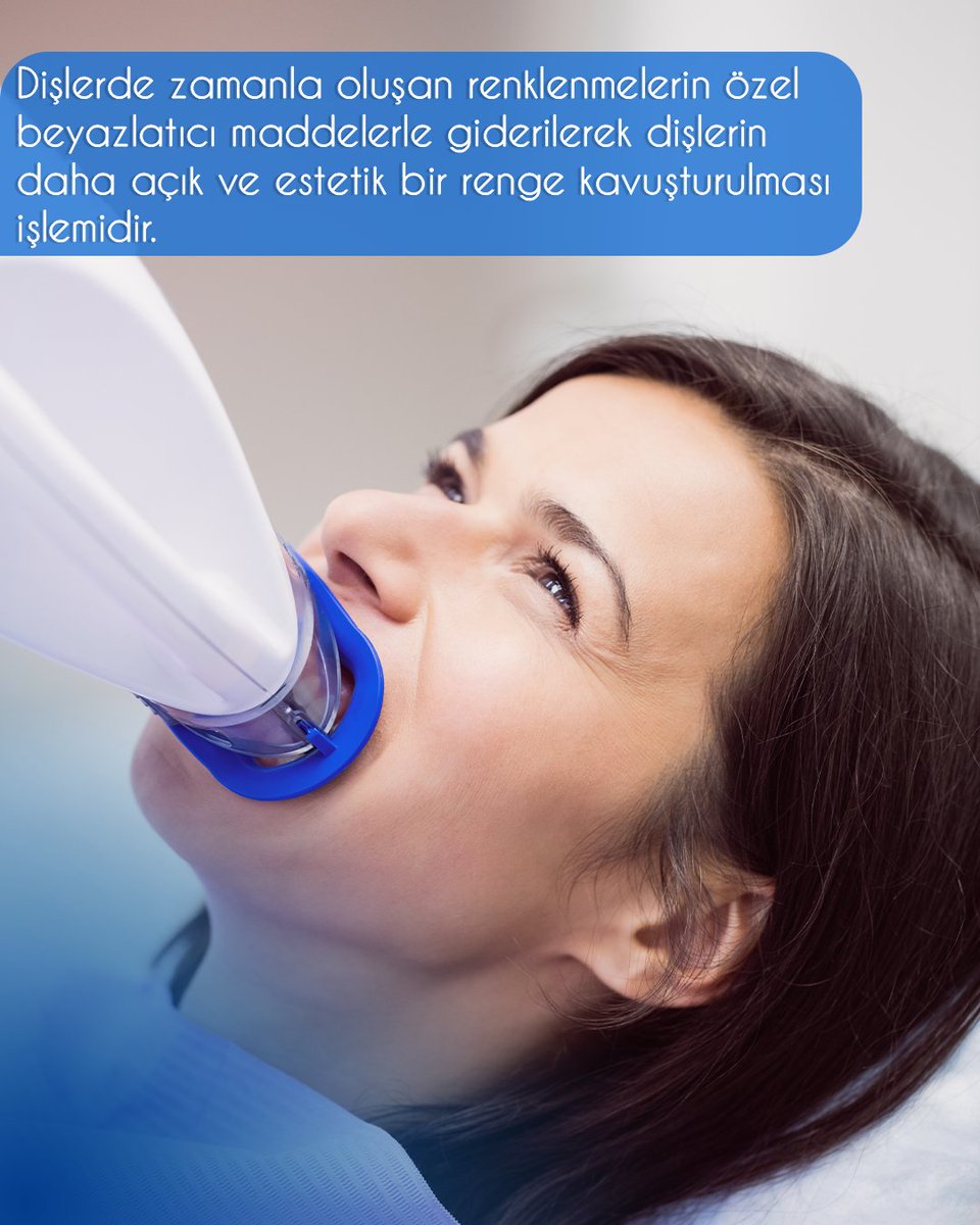 Diş beyazlatma; zamanla renklenen ve sararan dişlerin özel yöntemlerle daha beyaz ve estetik bir görünüme kavuşturulması işlemidir.📞 Bilgi ve randevu:
Bayramyeri 0258 241 06 06 | Adalet 0258 377 40 77
Kınıklı 0258 212 02 02 | Yenişafak 0258 410 16 16
#BeyazİnciDiş #DişBeyazlatma